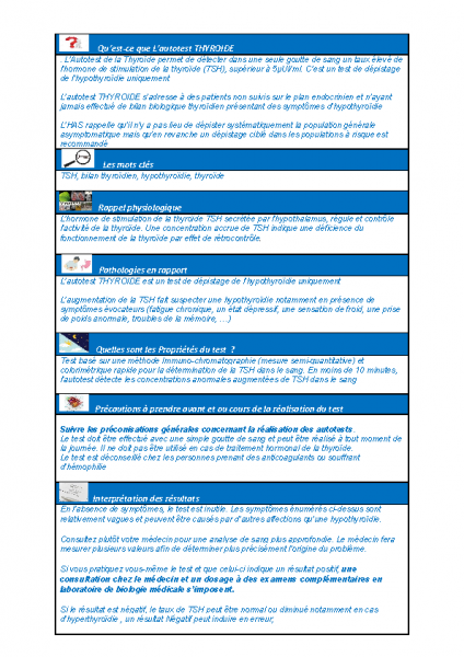 Autotest Thyroïde